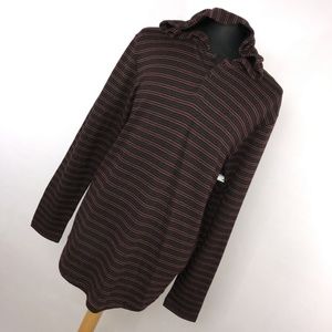 New Travis Matthew XL Sweatshirt Red Black Stripe